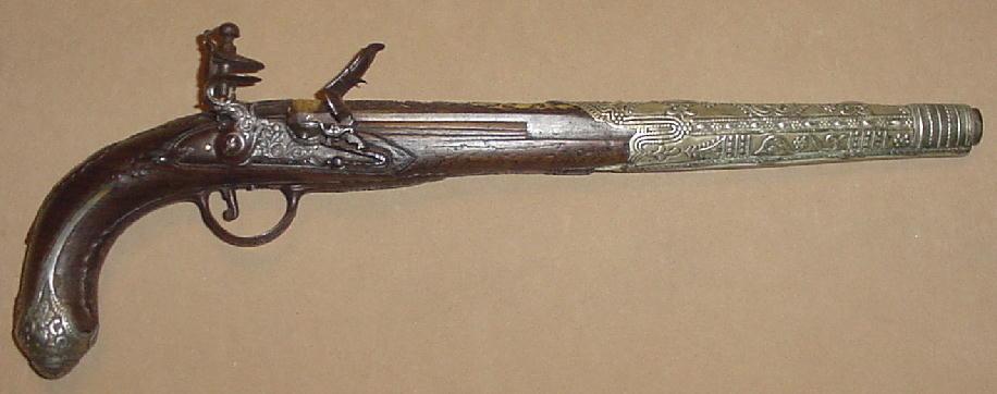 Italian Flintlock Pistol Made for the Eastern Market, Late 18th C