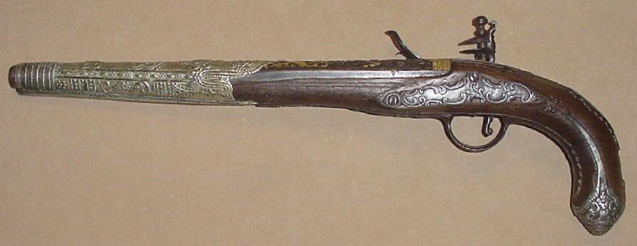 Italian Flintlock Pistol Made for the Eastern Market, Late 18th C