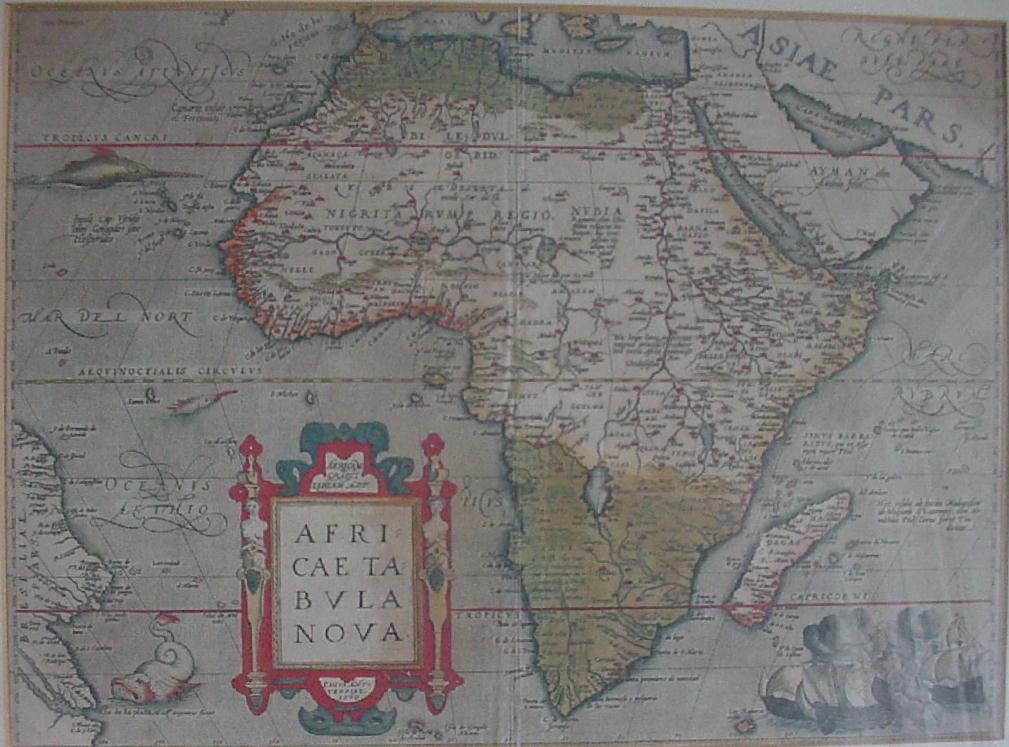 Map: Africae Tabula Nova, by Abraham Ortelius, 1570