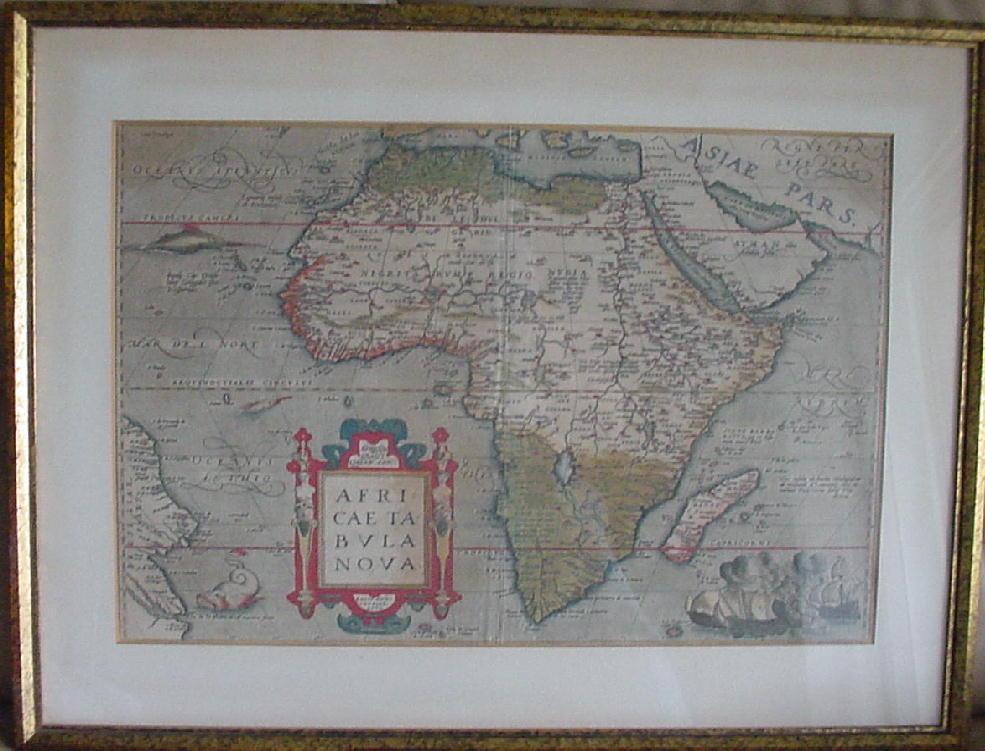 Map: Africae Tabula Nova, by Abraham Ortelius, 1570