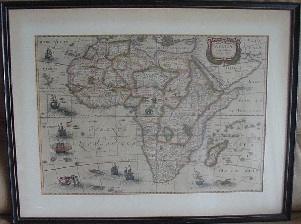Map: Jodocus Hondius Jr. “Africae Nova Tabula”, Amsterdam 1619