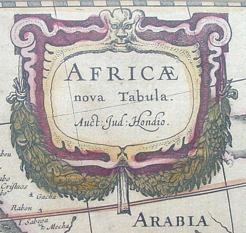 Map: Jodocus Hondius Jr. “Africae Nova Tabula”, Amsterdam 1619