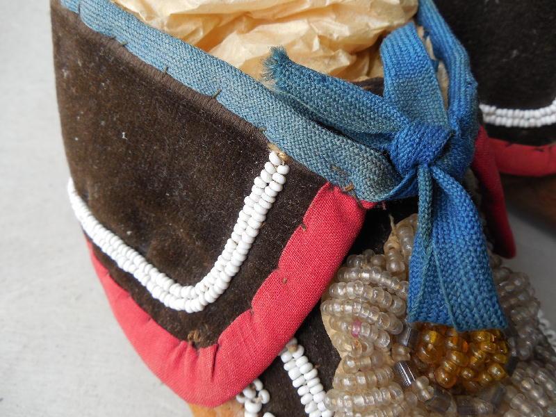 Beaded Mohawk Maccasins, ca. 1870