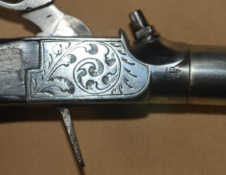 Fine Cased Pair of French or Belgian Percussion Muff Pistols, ca. 1850