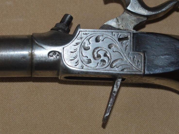 Fine Cased Pair of French or Belgian Percussion Muff Pistols, ca. 1850