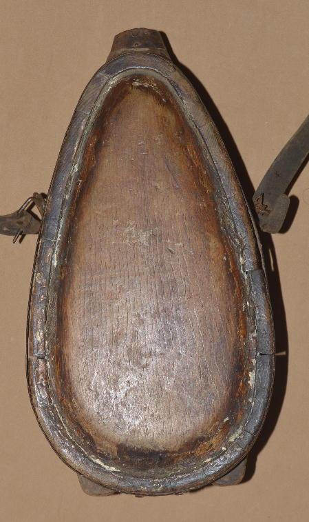 Scarce Revolutionary War Era Standing Wood Canteen
