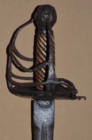 English Mortuary Hilted Broadsword, Mid-17th C