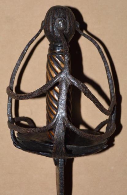 English Mortuary Hilted Broadsword, Mid-17th C