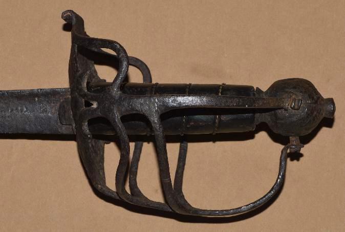 English Mortuary Hilted Backsword, ca. 1640