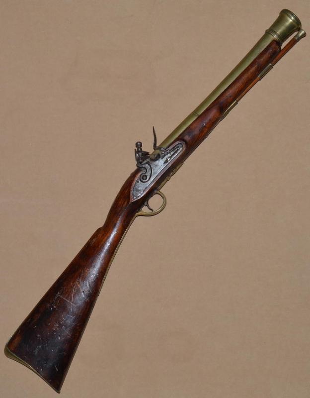 English Brass-Barreled Flintlock Blunderbuss, ca. 1825
