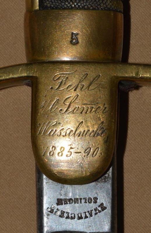 Inscribed Imperial German Officer’s Sword, Sabre