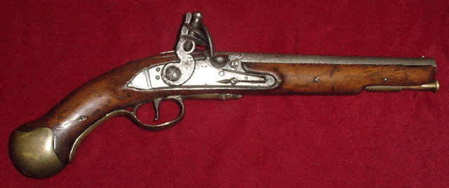 British Flintlock Sea Service Pistol, ca. 1780