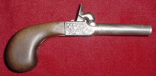 Double Barreled Percussion Pistol, ca. 1850