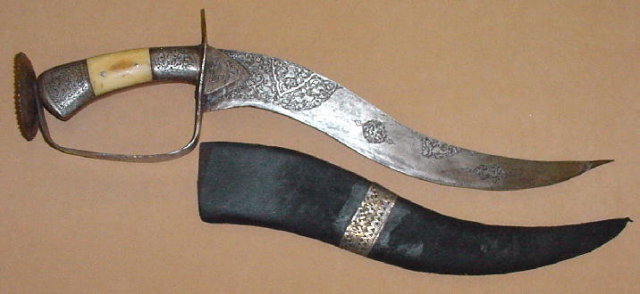 Fine Etched Afghan Dagger