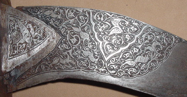 Fine Etched Afghan Dagger