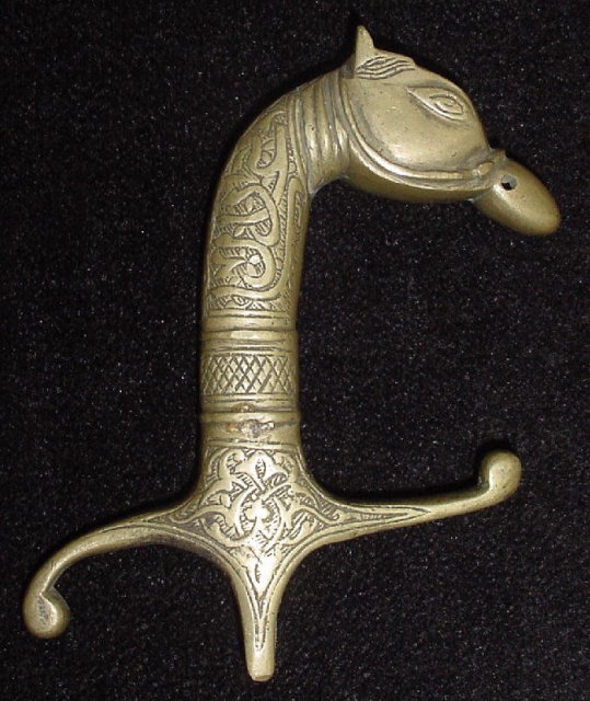 Indo-Persian Brass Sword Hilt, 19th C