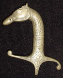 Indo-Persian Brass Sword Hilt, 19th C