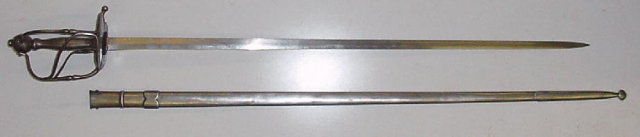 Dutch or German Walloon Sword/Scabbard, 18th C