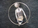 D.H. Chiparus Art Deco Bronze Hoop Girl Figurine in Silver Patina
