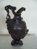 GIRL ON VASE W/ MANS FACE FISHING