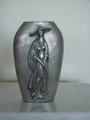 CHINESE LADY ON VASE IN STYLE ERTE