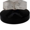 Modern Brazilian Rock Crystal Geometric Triangle Block Table Lamp