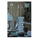 Modern Brazilian Rock Crystal Geometric Triangle Block Table Lamp
