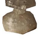 Modern Brazilian Rock Crystal Geometric Hexagon Block Table Lamp