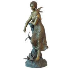 Antique Art Nouveau Bronze Sculpture