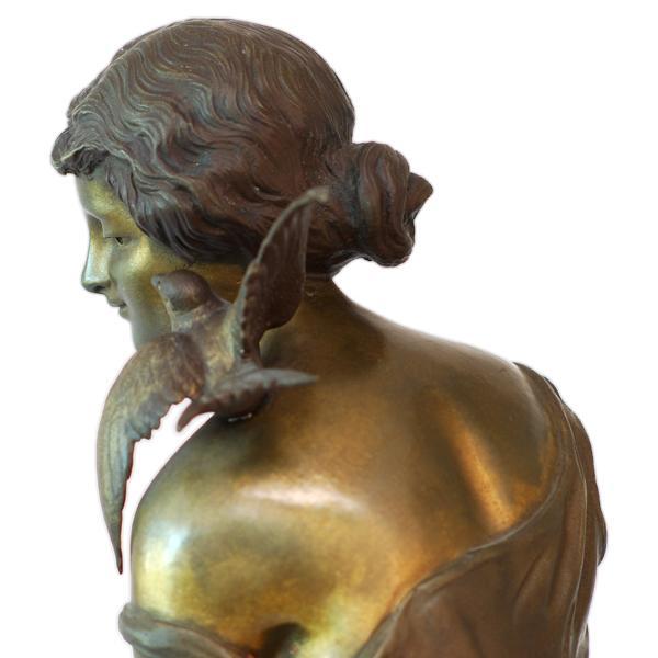 Antique Art Nouveau Bronze Sculpture