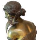 Antique Art Nouveau Bronze Sculpture