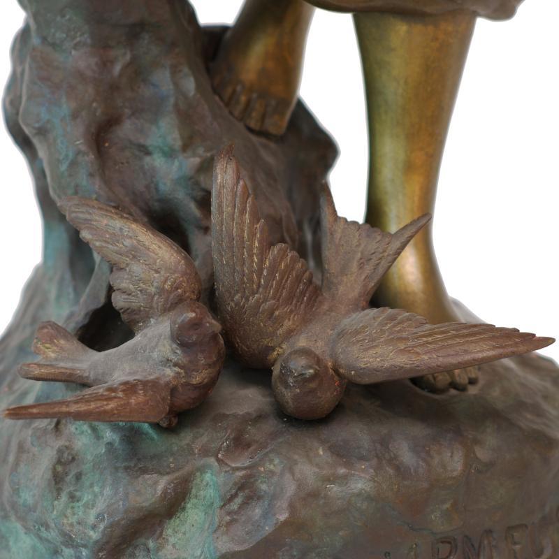 Antique Art Nouveau Bronze Sculpture