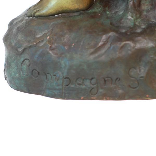 Antique Art Nouveau Bronze Sculpture