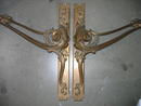 LARGE PAIR OF FRENCH BRONZE FRONT DOOR HANDLES