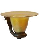 Art Deco Edgar Brandt Style Bronze Snake Table Floor Lamp