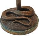 Art Deco Edgar Brandt Style Bronze Snake Table Floor Lamp