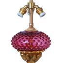 Art Nouveau Bradley & Hubbard Style Bronze Dolphin Table Lamp with Fantasy Clam Shell Shades