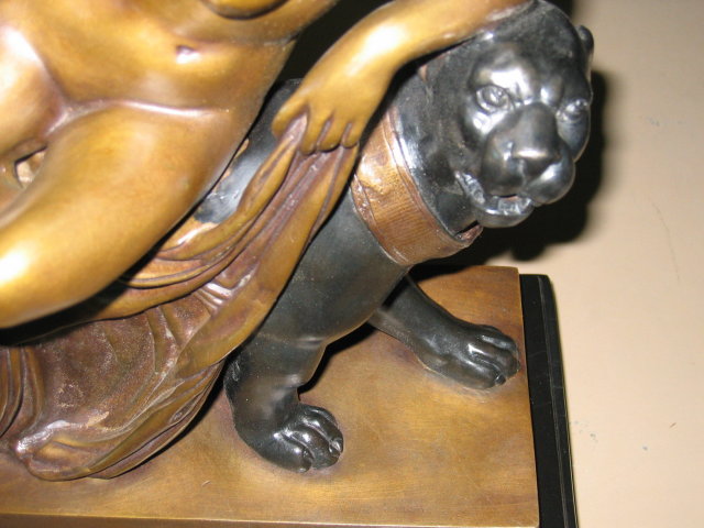 Classic Bronze of Nude Maiden ATop Black
