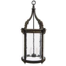 Achantus Leaf English Cast Bronze Lantern Chandelier