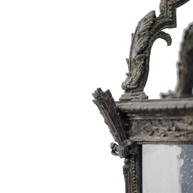 Achantus Leaf English Cast Bronze Lantern Chandelier