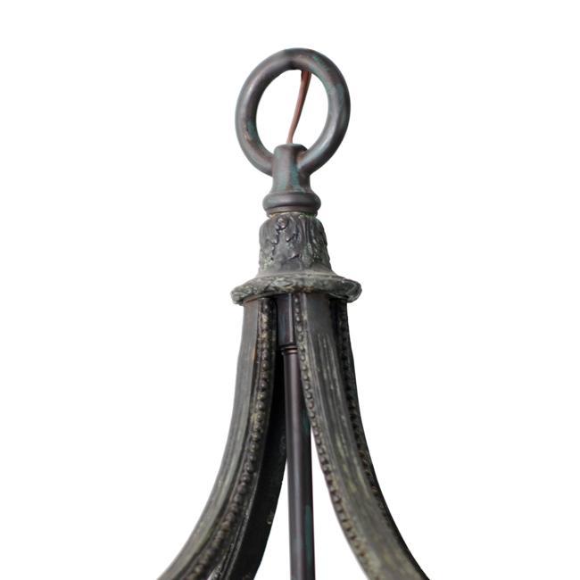 Achantus Leaf English Cast Bronze Lantern Chandelier