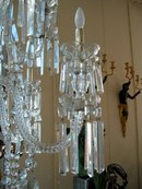 Large Vintage European Style Crystal Chandelier