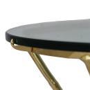 Maison Bagues Style Faux Bamboo Brass Gueridon Table