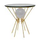 Maison Bagues Style Faux Bamboo Brass Gueridon Table