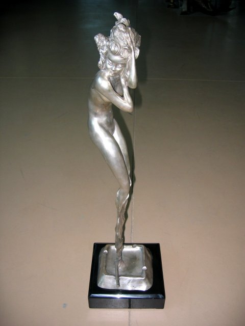 Antique Silver Bronze Figurine