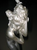 Antique Silver Bronze Figurine