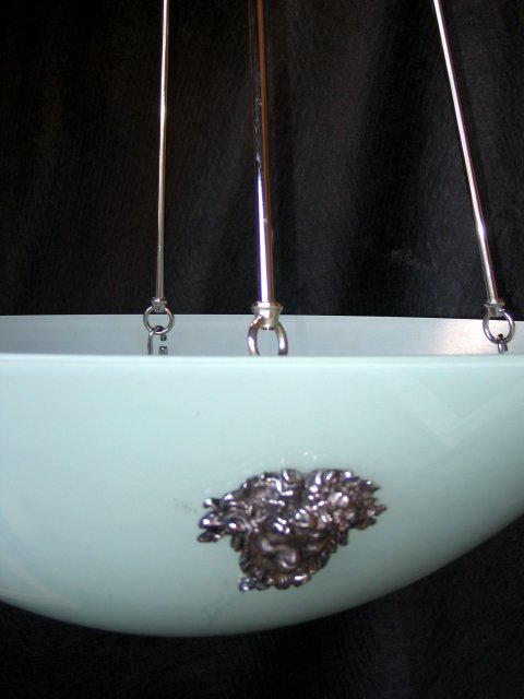 Lg Glass Bowl Chandelier