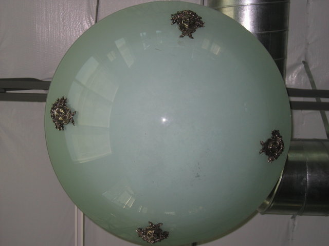 Lg Glass Bowl Chandelier