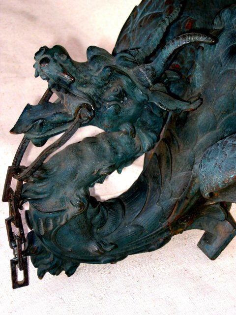 Antique Dragon Wall Sconces Bronze