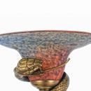 Art Deco Edgar Brandt Style Bronze Snake Floor Lamp